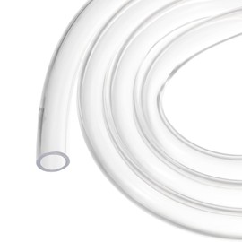 Rebower 1/2" x 0.7" Clear Plastic PVC Tubing 10ft Flexible Vinyl Tube, [for Garden Irrigation, Water Hose, Fish Tank, Aquarium] - 13x18mm