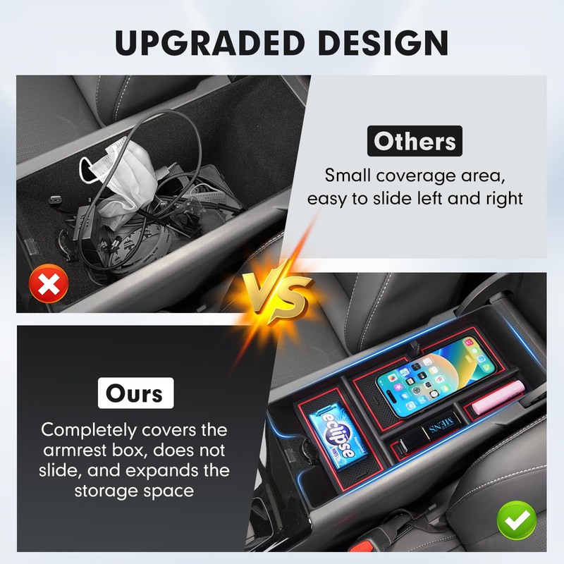 Autorder Center Console Organizer&Cup Holder for 2025-2026 Toyota Camry XV80