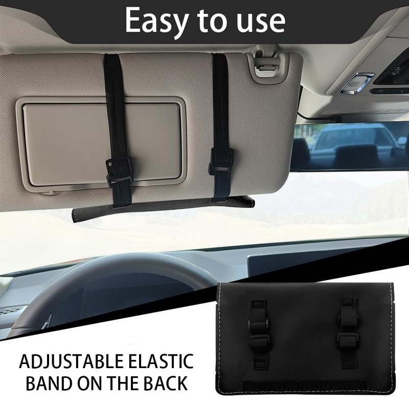 Lyxheth Car Tissue Holder, Tissue Box for Car, PU Leather