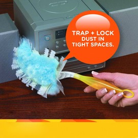 Swiffer 21461 Refill Duster, Dust Lock Fiber, Lavender Vanilla Scent, 4" Width, 6" Length, Light Blue (Pack of 40)