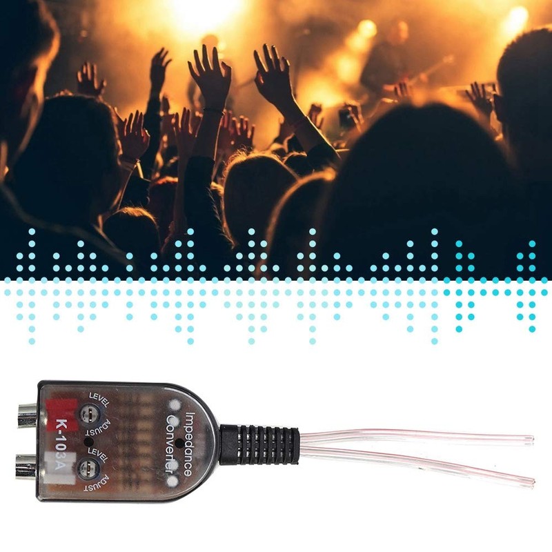 Kuuleyn Audio Converter, Car Stero Adjustable Speaker High to Low