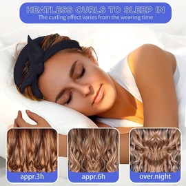 Locken Ohne Hitze - Heatless Curls Lockenwickler über Nacht - Band Samt über Nacht für mit Haarnadel Rutschfest - Lockenstab Set für Langes Mittleres Haar