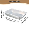 Anseom Pack of 2 Stainless Steel Food Boxes, Dishwasher, Freezer
