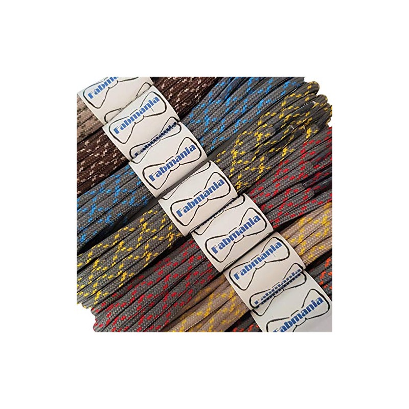 Fabmania Walking laces in grey with white flecks 120 cm