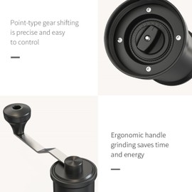 Coffee Grinder,Manual Coffee Grinder,Adjustable Thickness Burr Coffee Grinder,Manual Portable Coffee Machine