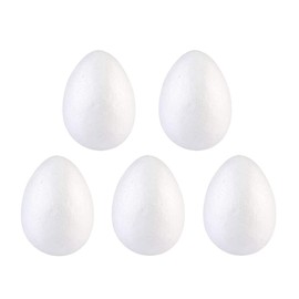 Pack of 5 Styrofoam Eggs 15 cm Large Craft Eggs Easter Eggs Styrofoam Eggs for Crafts Painting Balls Balls for DIY Crafts Toys Wedding Easter Nest Filler