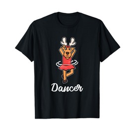 Dancer Reindeer Christmas Costume Ugly Christmas Sweater T-Shirt