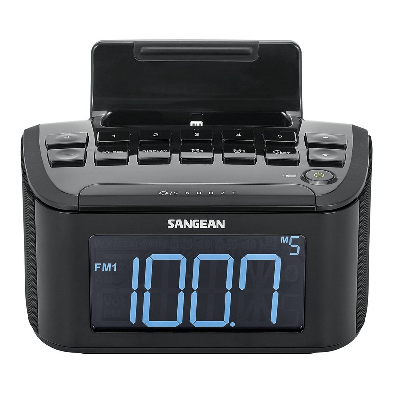 Sangean Compact AM/FM Dual Alarm Clock Radio with Large Easy