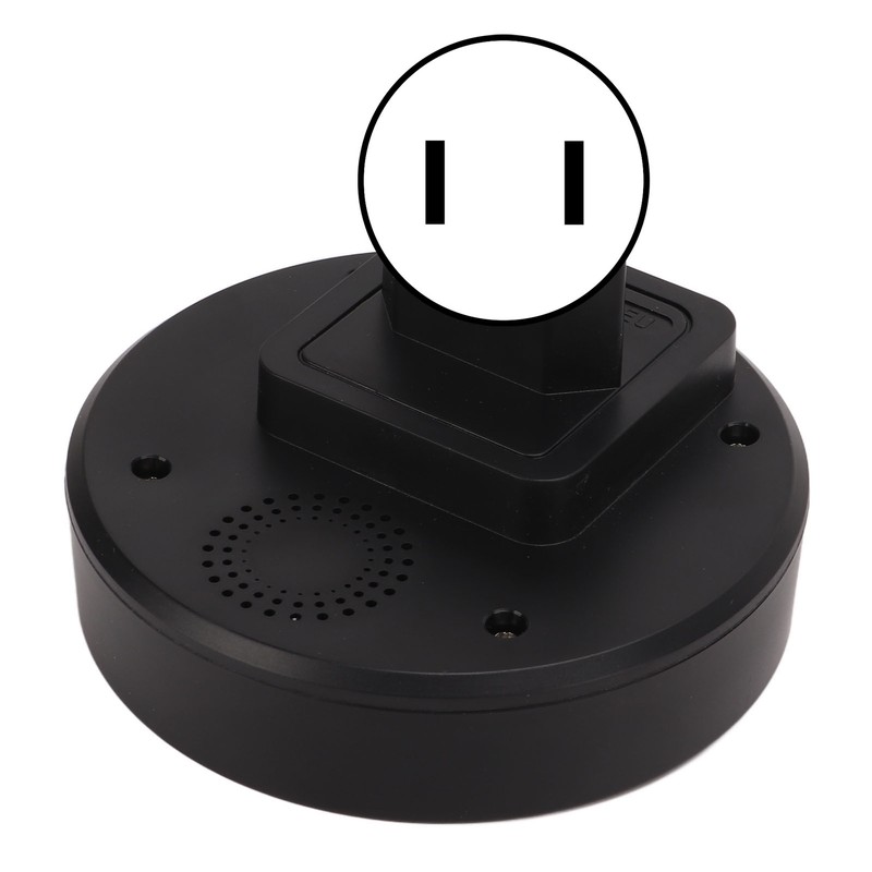 Black Wireless Doorbell Self Powered Waterproof Door Bell with 58