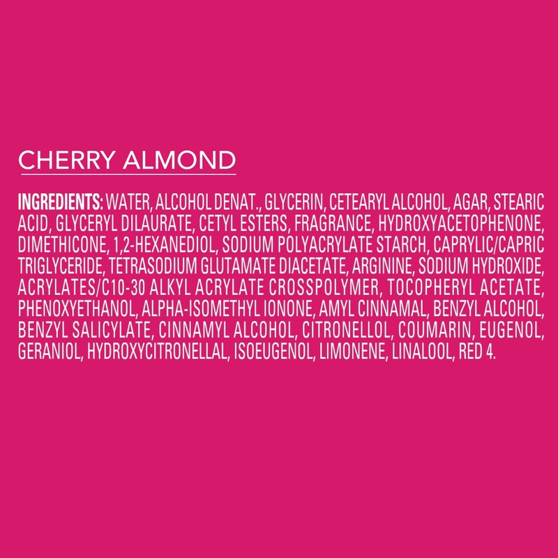 Jergens Cherry Almond Lotion Bursts, Squishy Heart-Shaped Moisturizer Bursts, Lotion