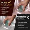 Lueumxc 40 Pack Plastic Ribbed Wine Glasses, 14Oz Origami Disposable