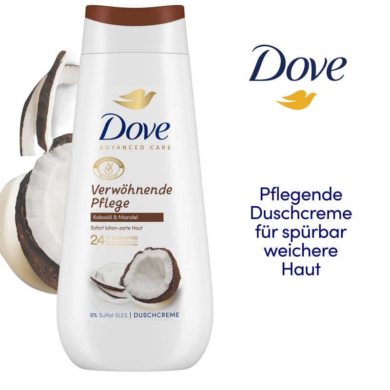 Dove Advanced Care Shower Cream Pampering Care with 24h Renewing