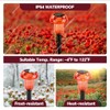 Solar Pathway Lights Outdoor 4 Pack, Red LED Driveway Light