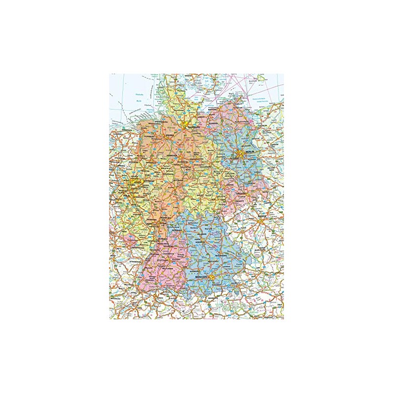 Premium Germany Map Puzzle with 1000 Pieces - Germany Puzzle