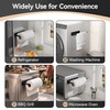 Heavy-Duty Magnetic Kitchen Roll Holder for Jumbo Rolls, Black