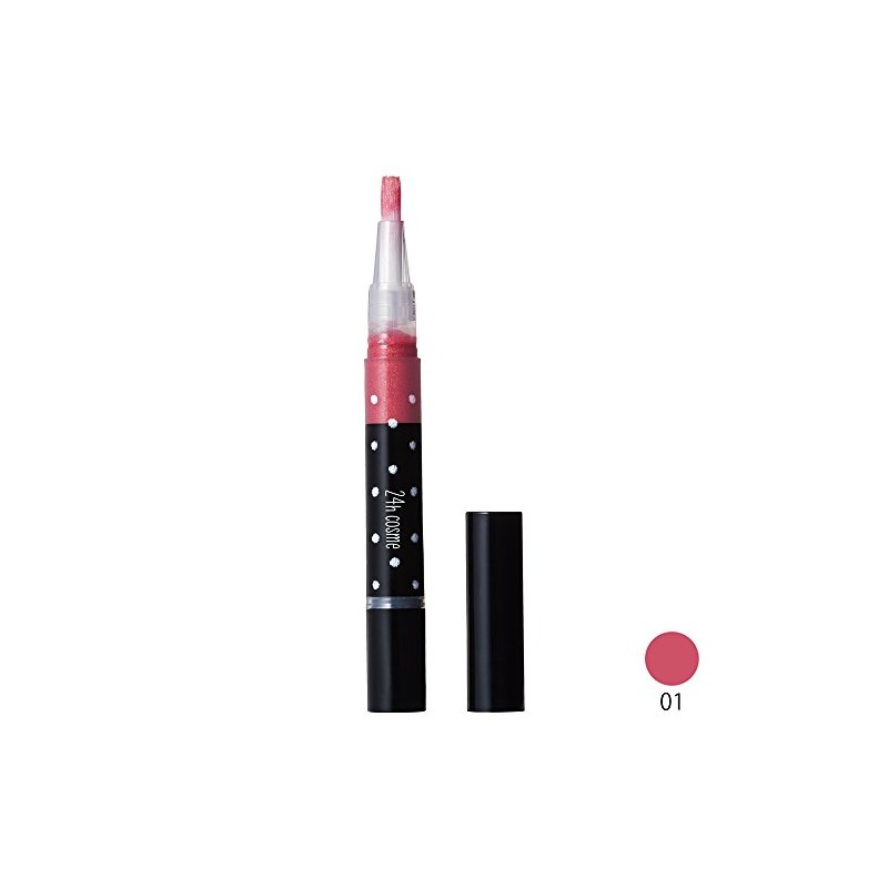 24h cosme 24 mineral lip gloss 01 passion red
