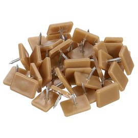 sourcing map Drawer Slides, 30Pcs 17x12mm - Plastic Drawer Guides and Stoppers, Rectangular Tack-in Dresser Drawer Slides, Drawer Glides for Repairing Dressers