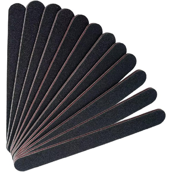 12PCS Professional Nail Files Double Sided Emery Board (100/180 Grit)