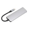 USB C Splitter Silver 5Gbps Speed Heat Dissipation Function Smart