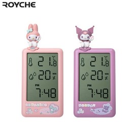 ROYCHE Sanrio Thermo-Humidity Clock 1ea, Type:Kuromi