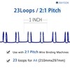 RAYSON 23 Loops 2:1 Pitch 50 Sheets 9.5mm A4 Multicolour