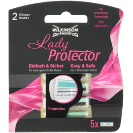 Wilkinson Sword Lady Protector Razor Blades for Women, Pack of 5