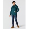 Carhartt Women's Relaxed Fit Midweight Logo Sleeve Graphic Sweatshirt, Greenstone,