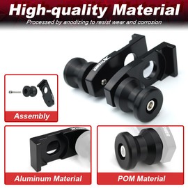 Xitomer Rear Swing Arm Stand Bobbins Fit for 2018 KLR650 2008-2018 Axle Sliders Crash Protector Fit for KLR650 Motorcycle Wheel Protector with Swing Arm Stand Bobbins