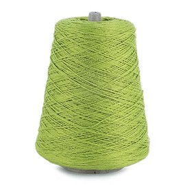 5/2 Perle Mercerized Cotton Weaving Yarn by Silk City Fibers, Chartreuse