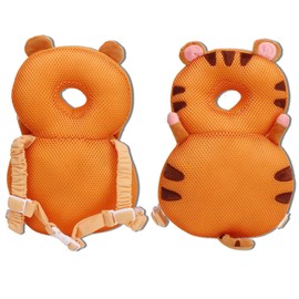 lvifloae Baby Head Protection, Flat Pillow, Baby Head Protection, Backpack, Animal Shape, PP Cotton Filling, Toddler Walking Safety Pillow, 7 Months Old Baby Must (1 Piece Tiger)