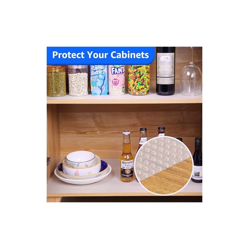 PABUSIOR 10-Inch Clear Cabinet Drawer Liner: Translucent Waterproof Small Kitchen