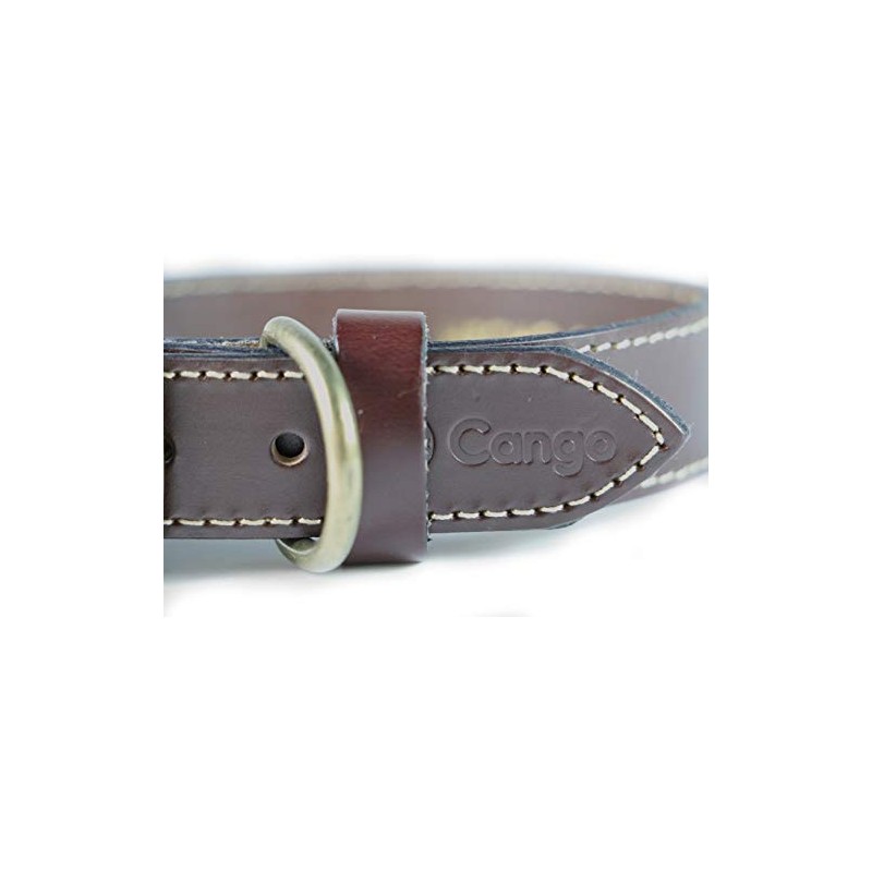 Cango Collar para Perro de Piel Hecho a Mano 100%