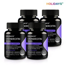Holidays Chondroitin 3000 60 tablets, 4 bottles (total 8 months supply) / 홀리데이즈 콘드로이친 3000 60정 4병 (총8개월분)