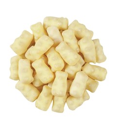 Bayside Candy White Chocolate Gummy Bears -Chocolate Covered Gummy Bear Candies - White Milk Candy (1LB)