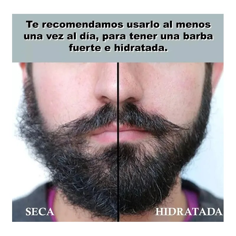 Aceite Natural Vitaminas Para Crecimiento De Barba Y Bigote Essencials