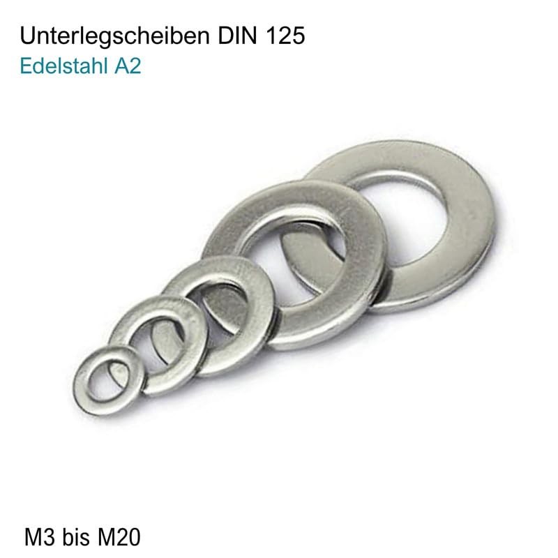 Washers M20 Stainless Steel A2 – DIN 125 – Washers
