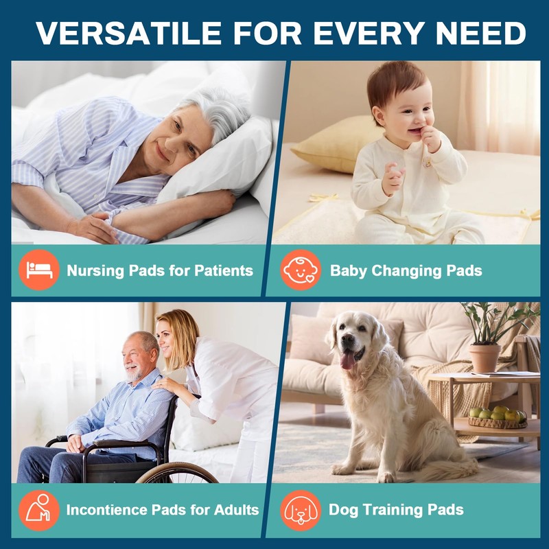 AAY Bed Pads Disposable 30" x 36" (100 Count), Extra