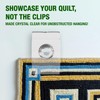 Quiltera® Quilt Hangers for Wall for Display, Tapestry Hangers, Clips