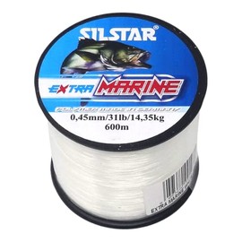 SILSTAR - Bulk Spools (600m - 1000m) EXTRA MARINE Sea Fishing Line 15lb 18lb 25lb 31lb - Superior Polymer High Knot Strength - For Boat Fishing Trolling & Spinning (600m of 31lb)