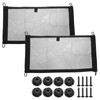 sourcing map 2pcs 2-Layer Small Cargo Net 17.7" x 9.8"