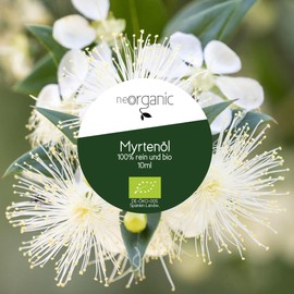 NeoOrganic® Organic Myrtle Oil (Myrtus Communis) 100% Natural Organic Essential Oil - 10 ml