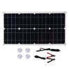 25W 18V Portable Monocrystalline Silicon Dual-USB Charging Solar Panel for