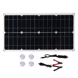 25W 18V Portable Monocrystalline Silicon Dual-USB Charging Solar Panel for Light Car Boat