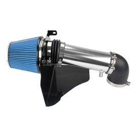 KAX 3.5 inch Cold Air Intake System Kit & Heat Shield Replacement for Chrysler 300 2006-2010, Dodge Challenger 2009-2010, Charger 2006-2008, Magnum 2007-2008 5.7L/6.1L V8, High Performance, BLUE