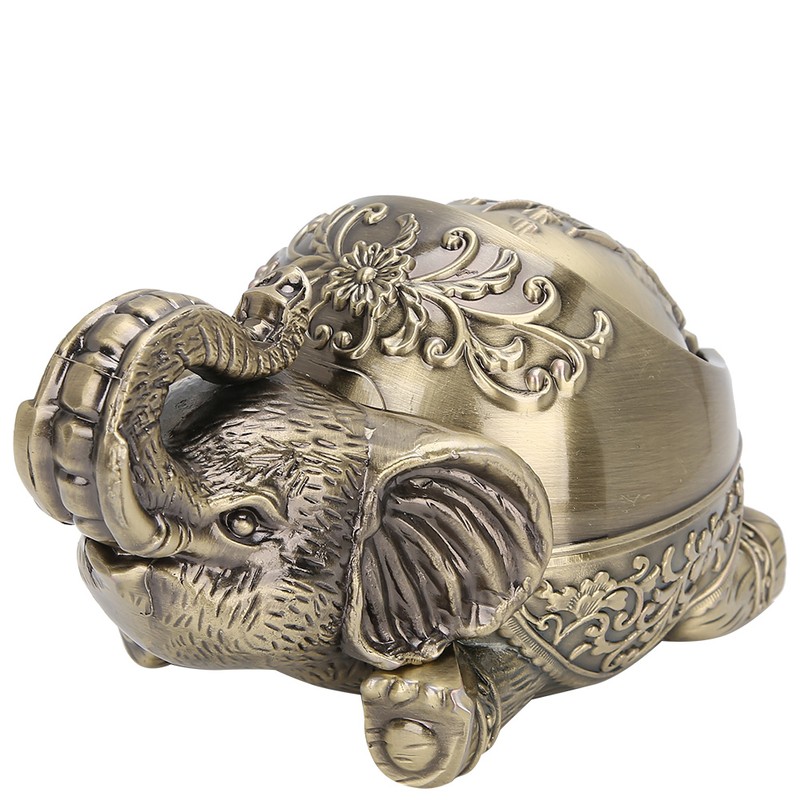 Metal Ashtray with Cover Male Gift Sealed Anti Fall Windproof