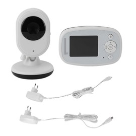 Baby Monitoring Camera 2.4in Screen 2 Way Talking Night Vision Automatic Wake Up Video Baby Monitoring Camera for Home Indoor EU Plug AC100 to 240V 50 60HZ
