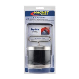 Master Magnetics Light-Duty Magnetic Bulk Parts Lifter with Release, 3.50"" Diameter, 6.75"" Height Including Handle, 1 Pound Capacity, 1 Each
