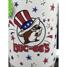 Yukon Buc-ee’s 2025 Bucees Yukon Fit Forty 40oz 4th of July  Glow N The Dark Tumbler