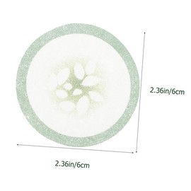 Beavorty 200pcs Cucumber Print Non-woven Eye Pads for Women Fabric Eye Masks for Hydration Brightening Gentle Skin Care Patches for Spa Skincare Use