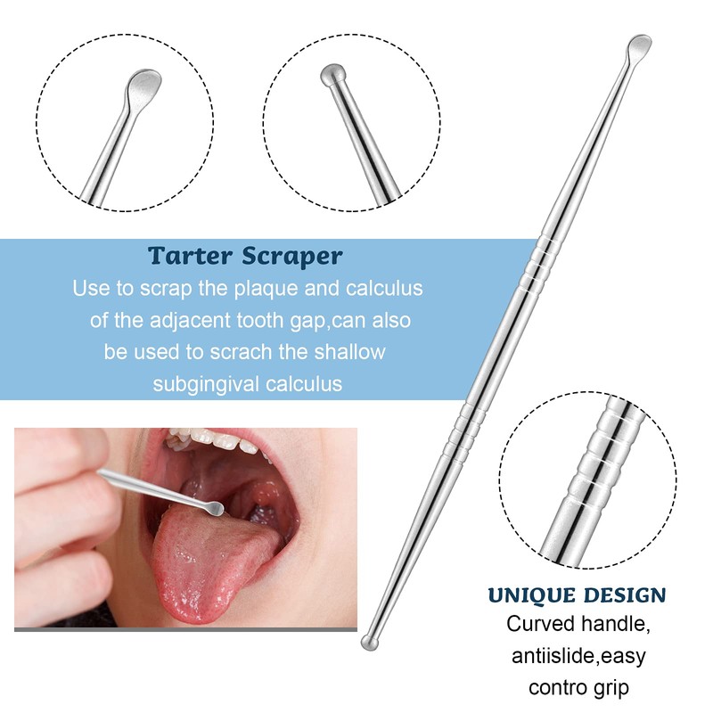 Nuanchu 4 Pieces Stainless Steel Tonsil Stone Removal Pick Tonsillolith